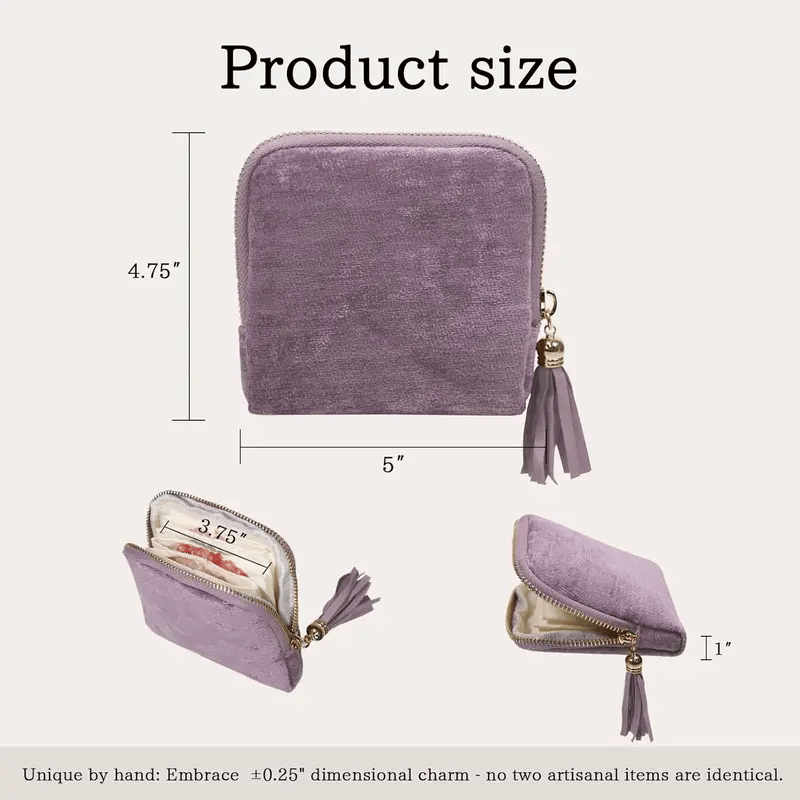 2026🔥Jewelry zippered pocket case Travel Jewelry Bag Portable Organizer