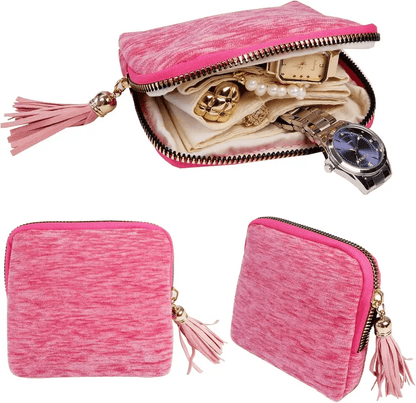 2026🔥Jewelry zippered pocket case Travel Jewelry Bag Portable Organizer