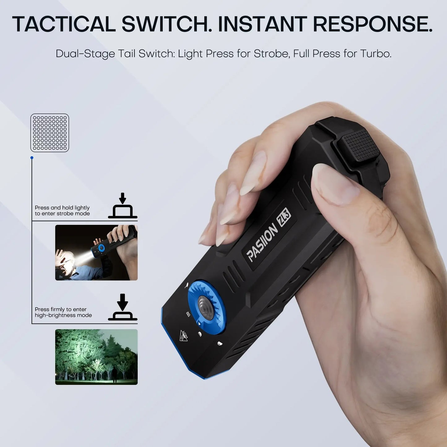 🔥PASIION ZL3 Pro Rechargeable EDC Flashlight