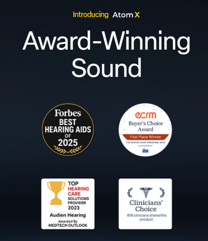 🔥Tiqure™ Atom X Smart Hearing Aids — Clearer Sound, More Comfortable Living