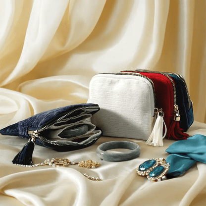 2026🔥Jewelry zippered pocket case Travel Jewelry Bag Portable Organizer