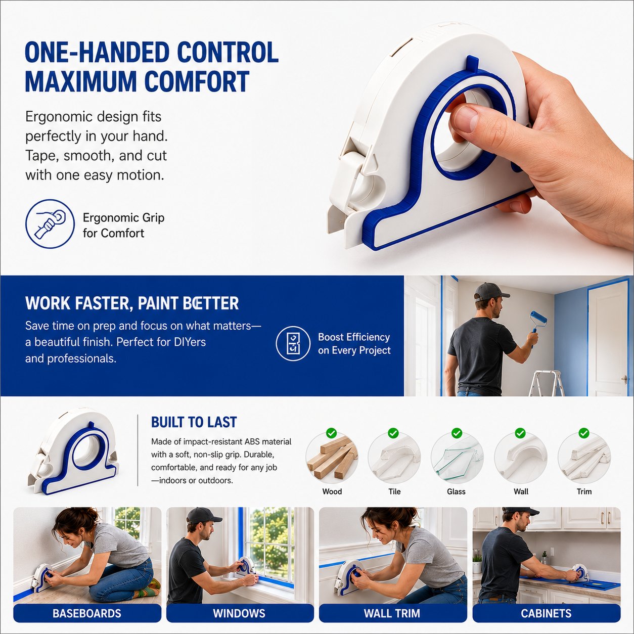 2026🔥High-efficiency Painter Masking Tape Applicator