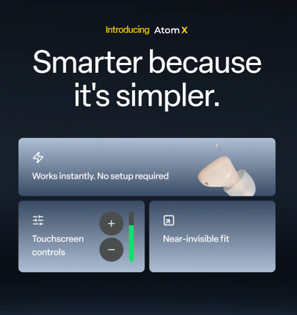 🔥Tiqure™ Atom X Smart Hearing Aids — Clearer Sound, More Comfortable Living